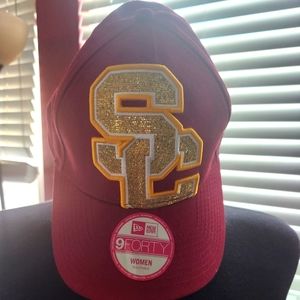 Women's glitter Monogram USC hat